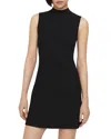 Theory Ribbed Sleeveless Dress In Crepe Knit In Black