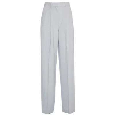 Theory Platinum Pantaloni Doppia Pinces With Functional Pockets