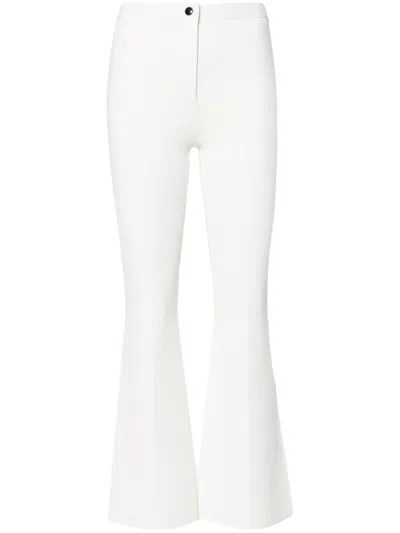 THEORY PLEAT-DETAIL FLARED TROUSERS