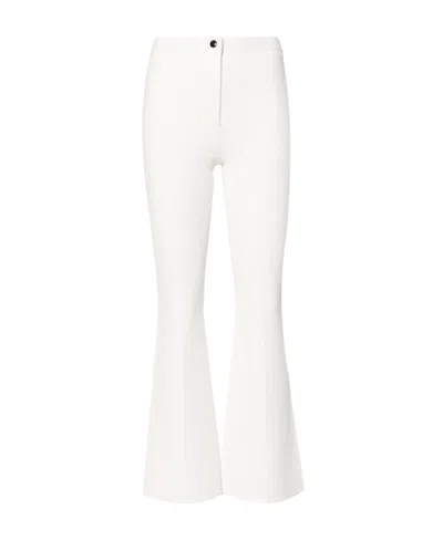 THEORY PLEAT-DETAIL FLARED TROUSERS