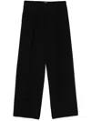 Theory Pleat-detailed Trousers In Black