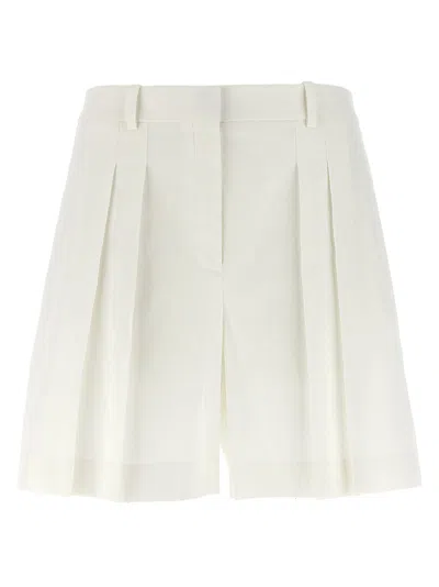THEORY PLEATED BERMUDA SHORTS