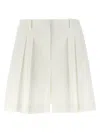Theory Pleated Design Bermuda Shorts In White