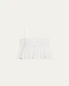 Theory Pleated Cami Top In White