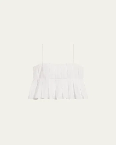Theory Pleated Cami Top In White