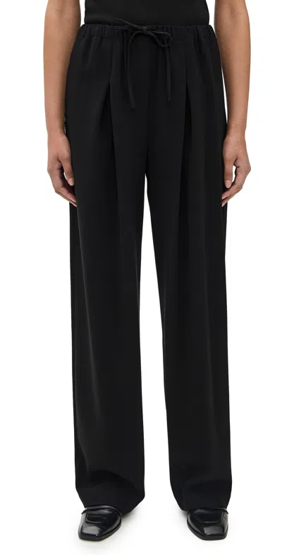 Theory Pleated Casual Pants Black