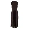 Theory Admiral Crepe Sleeveless Dress In Brown