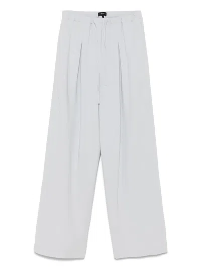 Theory Krepphose Mit Falten In Blau