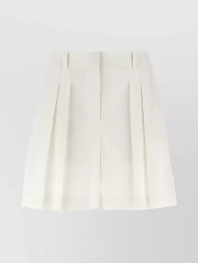 THEORY PLEATED DESIGN BERMUDA SHORTS