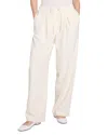 Theory Pleated Casual Drawstring Pants In Rice