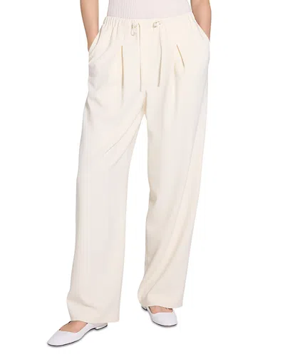 THEORY PLEATED DRAWSTRING PANTS