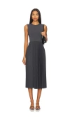Theory Admiral Crepe Sleeveless Dress In Grey