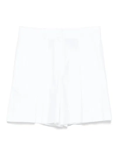 THEORY THEORY PLEATED FR SHORT.WHI CLOTHING