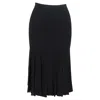 Theory Pleated Knee-length Skirt In Black Viscose In Black