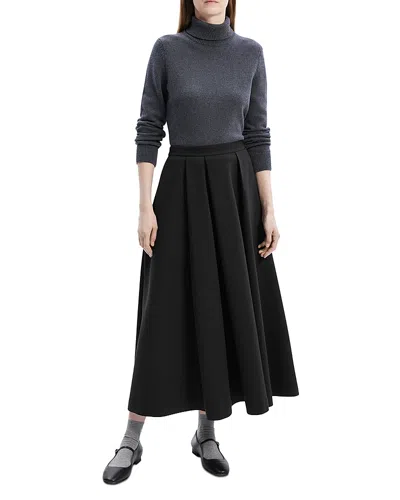 THEORY PLEATED MAXI SKIRT