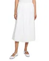 Theory Pleated Midi Skirt In White