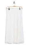 Theory Pleated Midi Skirt In White