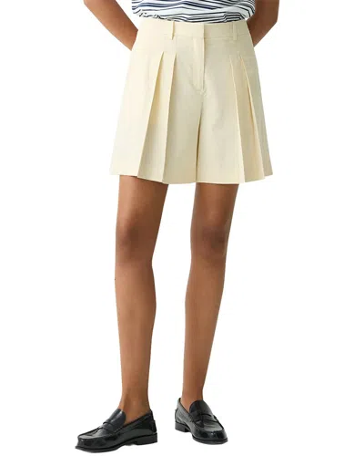 Theory Pleated Short In White