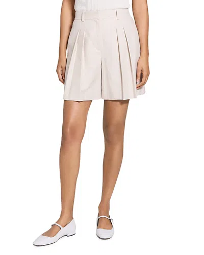 THEORY PLEATED SHORTS