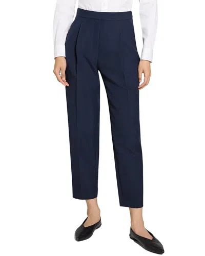 THEORY THEORY PLEATED TAPER WOOL-BLEND PANT