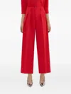Theory Pleated Trousers In Red