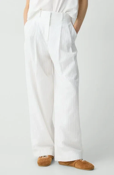 THEORY THEORY PLEATED WIDE LEG PANTS