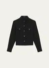 Theory Military Shirt In Blk