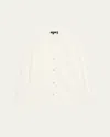 Theory Pointelle Cardigan In White