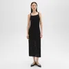 THEORY POINTELLE MIDI DRESS IN CREPE KNIT