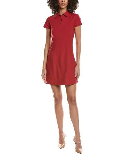 Theory Polo Dress In Red