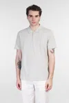 Theory Polo In Grey Cotton In Gray