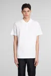 Theory Goris Milano Stitch Regular Fit Polo Shirt In White