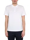 Theory Goris Milano Stitch Regular Fit Polo Shirt In White