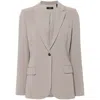 Theory Admiral Crepe One-button Staple Blazer
