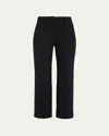 Theory Straight Pant In Good Wool In Black