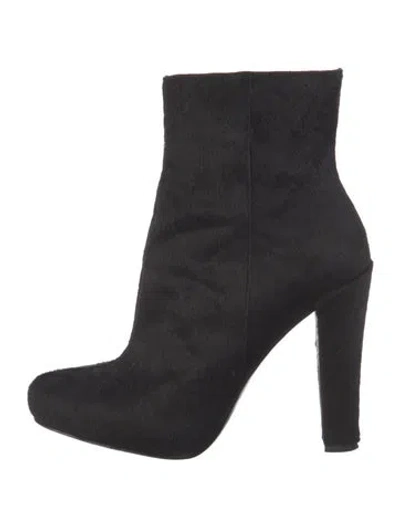 Pre-owned Theory Ponyhair Boots In Black