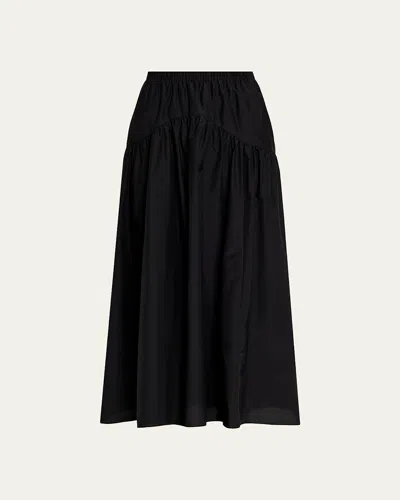 Theory Poplin Circle Skirt In Animal Print