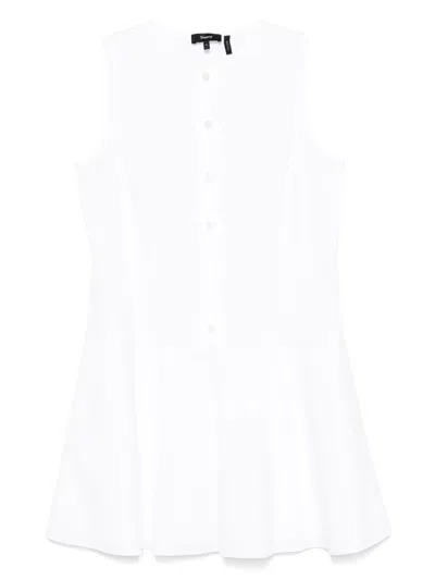 THEORY POPLIN MINI DRESS