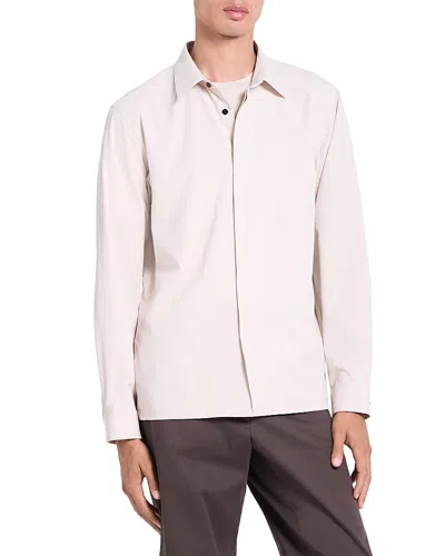 Theory Poplin Point Collar Performance Shirt In Multi