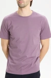 Theory Precise Cotton T-shirt In Purple