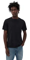 Theory Precise Cotton Tee Black In Blue
