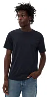 Theory Precise Cotton Tee Eclipse In Black
