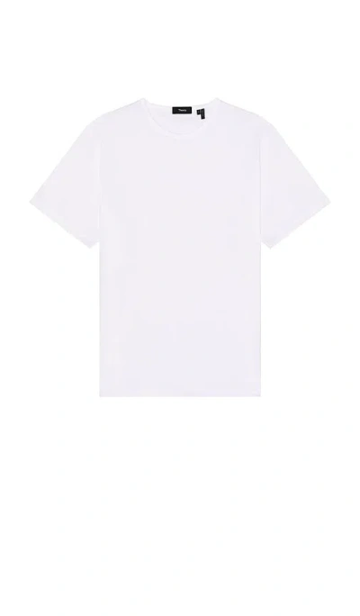Theory Precise Cotton Tee In White