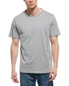 Theory Sarior Short-sleeve Sweater In Heather Grey In Gray