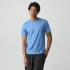 Theory Precise Tee In Cotton Jersey In Blue
