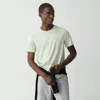 Theory Precise Tee In Luxe Cotton Jersey In Light Greenstone