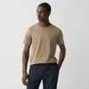 Theory Precise Tee In Luxe Cotton Jersey In Walnut