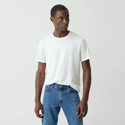 Theory Precise Tee In Luxe Cotton Jersey In White