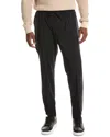 Theory Curtis Drawstring Precision Ponte Pants Black In Blue
