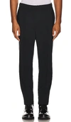 Theory Curtis Drawstring Precision Ponte Pants Black In Black